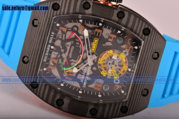Richard Mille 1:1 Replica Jean Todt Limited Edition RM 036 Watch Carbon Fiber